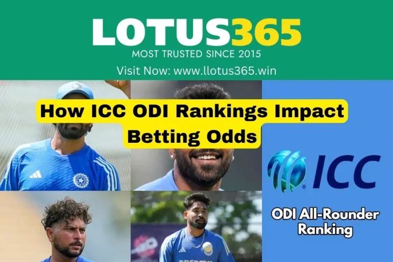 How ICC ODI Rankings Impact Betting Odds