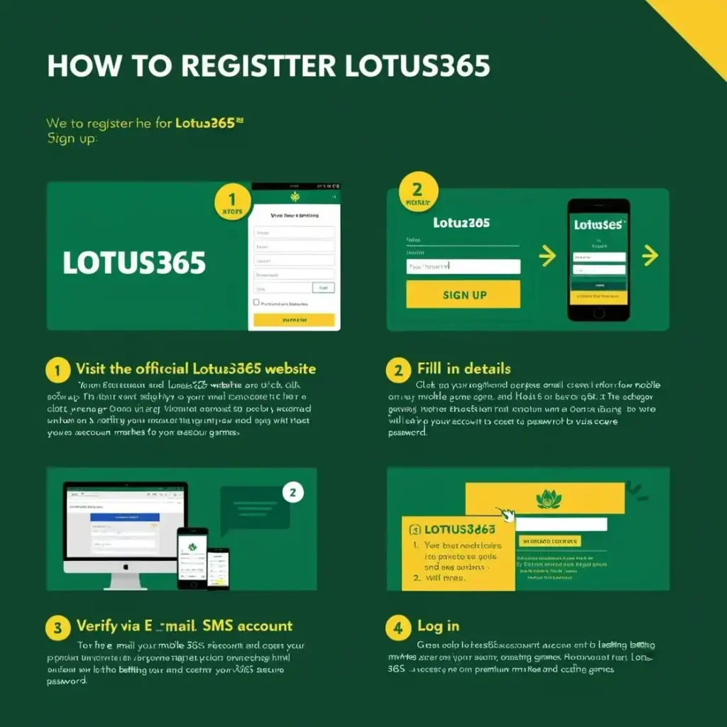 Lotus365, Lotus365 Register