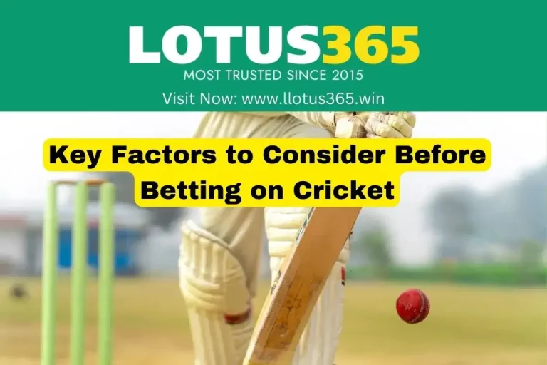 Key Factors to Consider Before Betting on Cricket